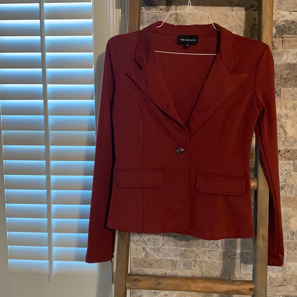 Maroon color blazer